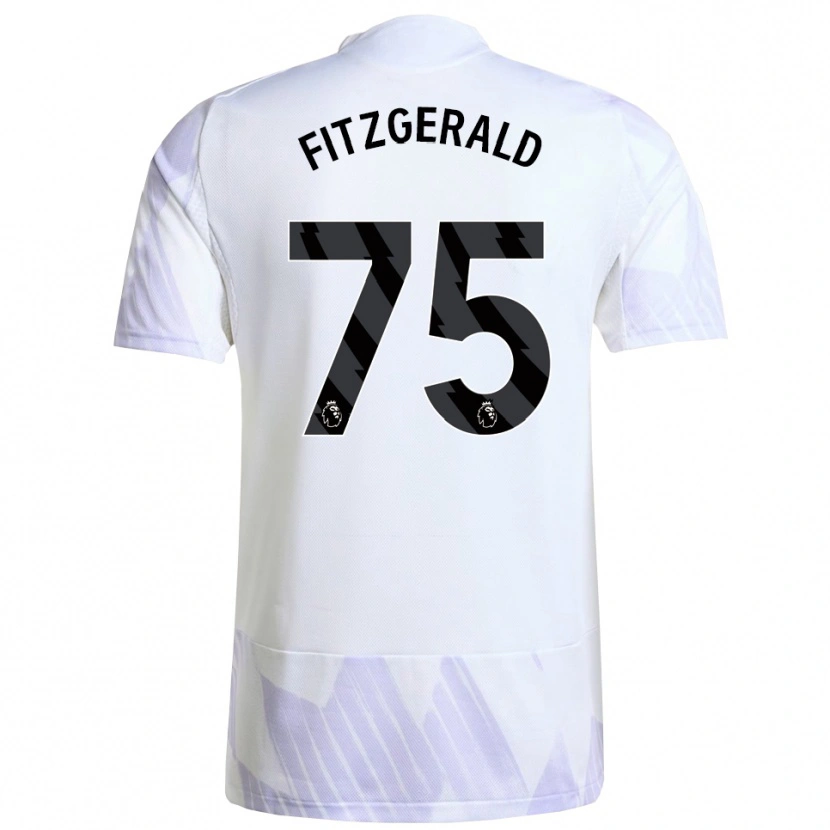 Danxen Niño Camiseta Jayce Fitzgerald #75 Blanco Púrpura Púrpura 2ª Equipación 2025/26 La Camisa México