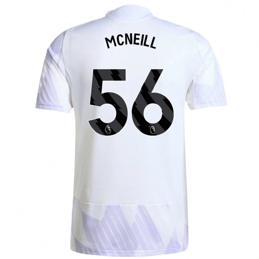 Danxen Niño Camiseta Charlie Mcneill #56 Blanco Púrpura Púrpura 2ª Equipación 2025/26 La Camisa México