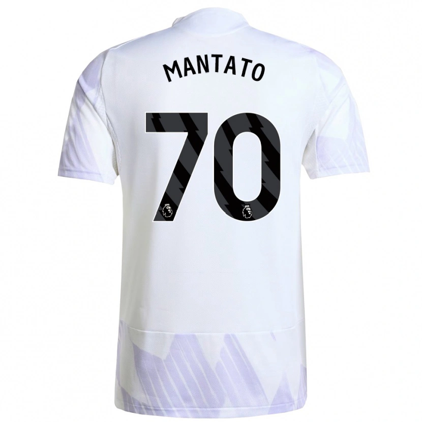 Danxen Niño Camiseta Bendito Mantato #70 Blanco Púrpura Púrpura 2ª Equipación 2025/26 La Camisa México