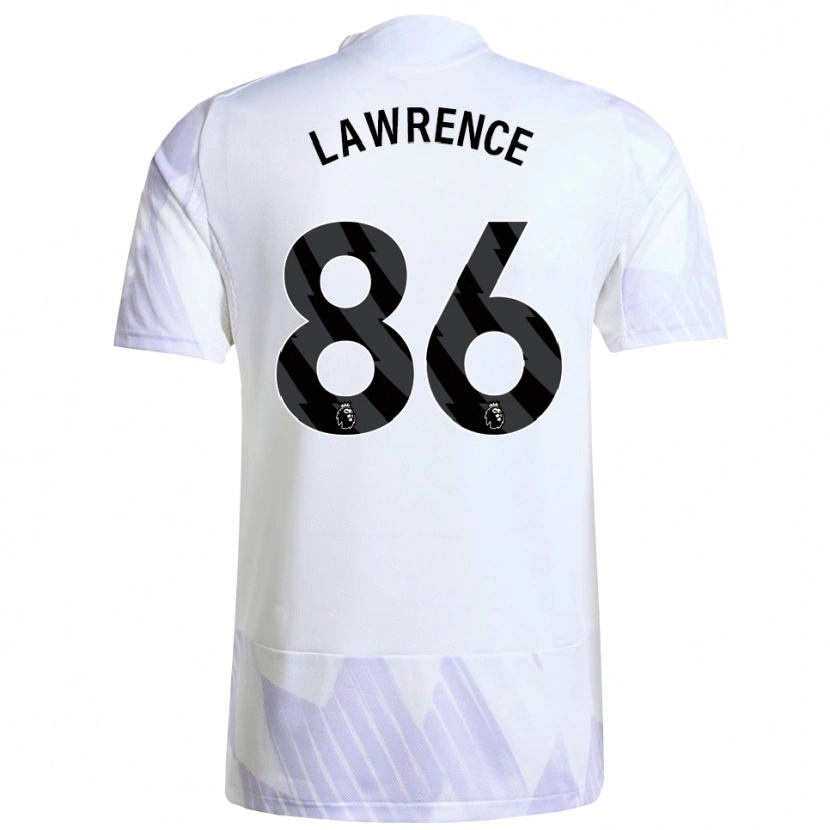 Danxen Niño Camiseta Marcus Lawrence #86 Blanco Púrpura Púrpura 2ª Equipación 2025/26 La Camisa México