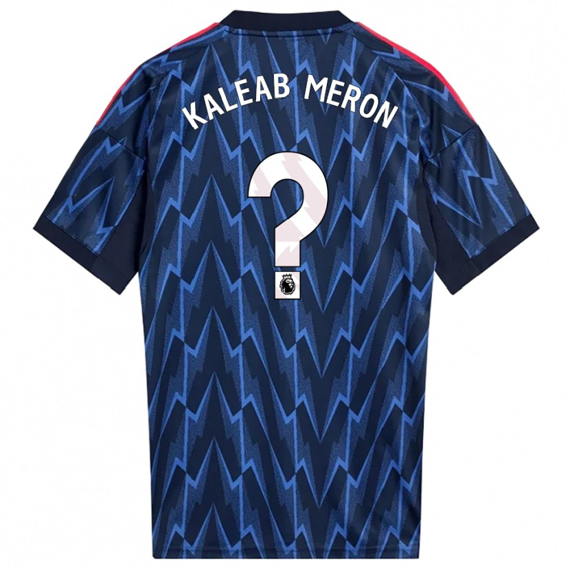 Danxen Niño Camiseta Kaleab Meron #0 Marino Rojo 2ª Equipación 2025/26 La Camisa México