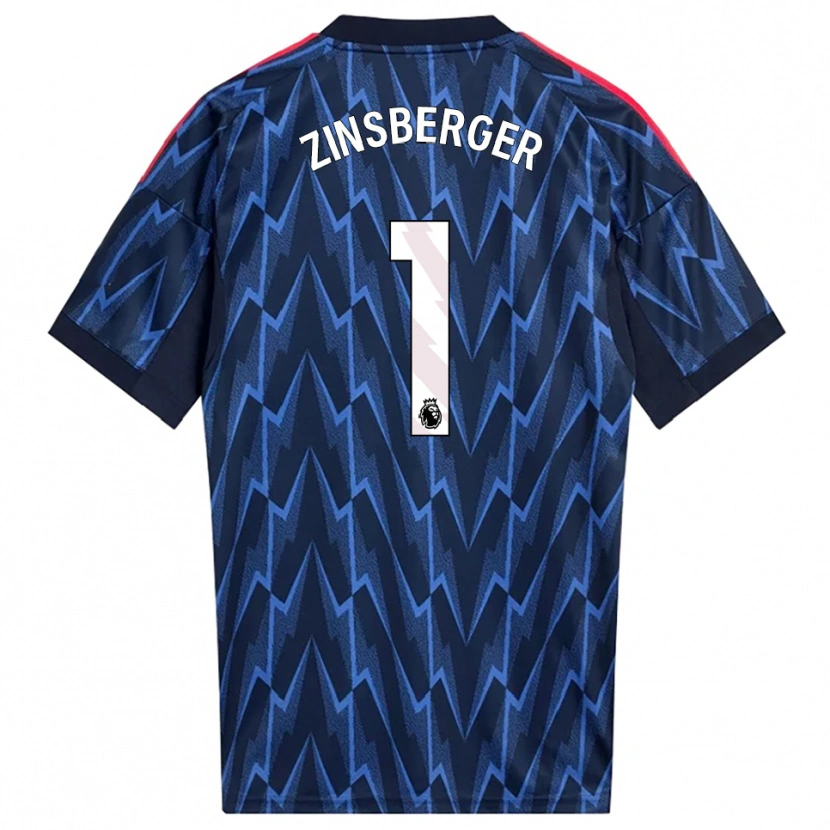 Danxen Niño Camiseta Manuela Zinsberger #1 Marino Rojo 2ª Equipación 2025/26 La Camisa México