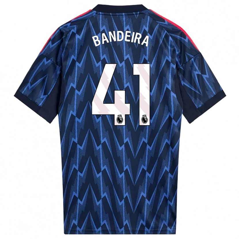 Danxen Niño Camiseta Mauro Bandeira #41 Marino Rojo 2ª Equipación 2025/26 La Camisa México