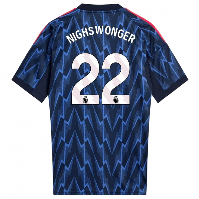 Danxen Niño Camiseta Jenna Nighswonger #22 Marino Rojo 2ª Equipación 2025/26 La Camisa México