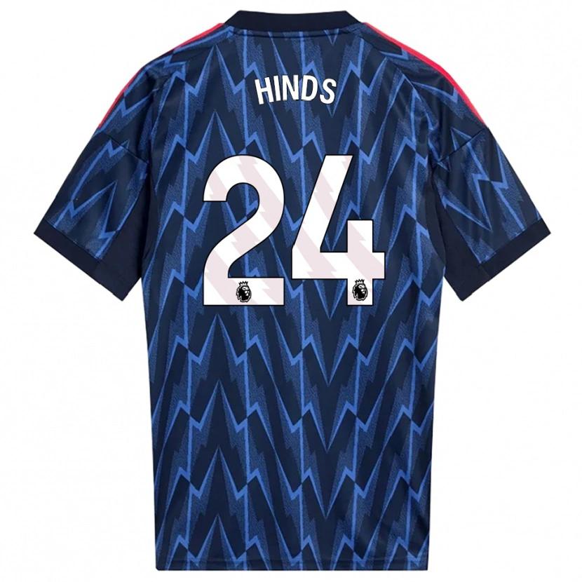 Danxen Niño Camiseta Taylor Hinds #24 Marino Rojo 2ª Equipación 2025/26 La Camisa México
