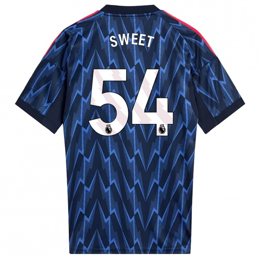 Danxen Niño Camiseta William Sweet #54 Marino Rojo 2ª Equipación 2025/26 La Camisa México