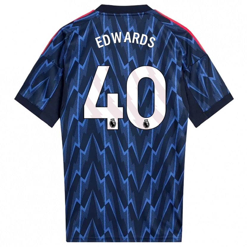 Danxen Niño Camiseta Khayon Edwards #40 Marino Rojo 2ª Equipación 2025/26 La Camisa México
