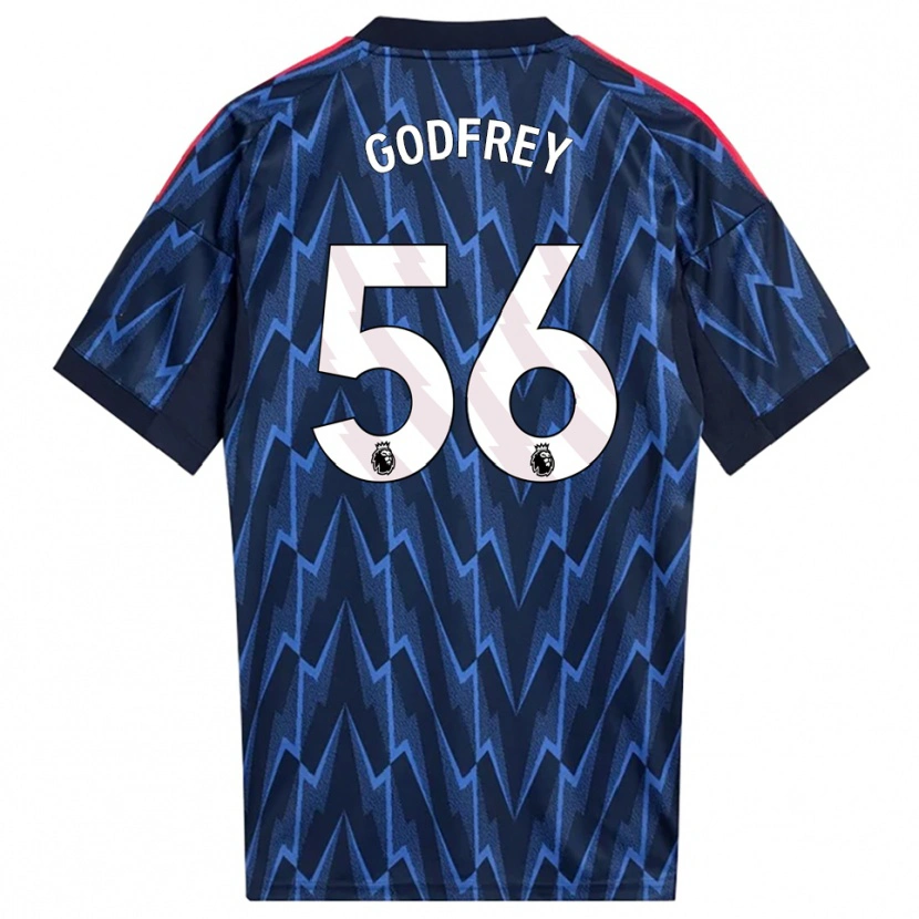 Danxen Niño Camiseta Freya Godfrey #56 Marino Rojo 2ª Equipación 2025/26 La Camisa México