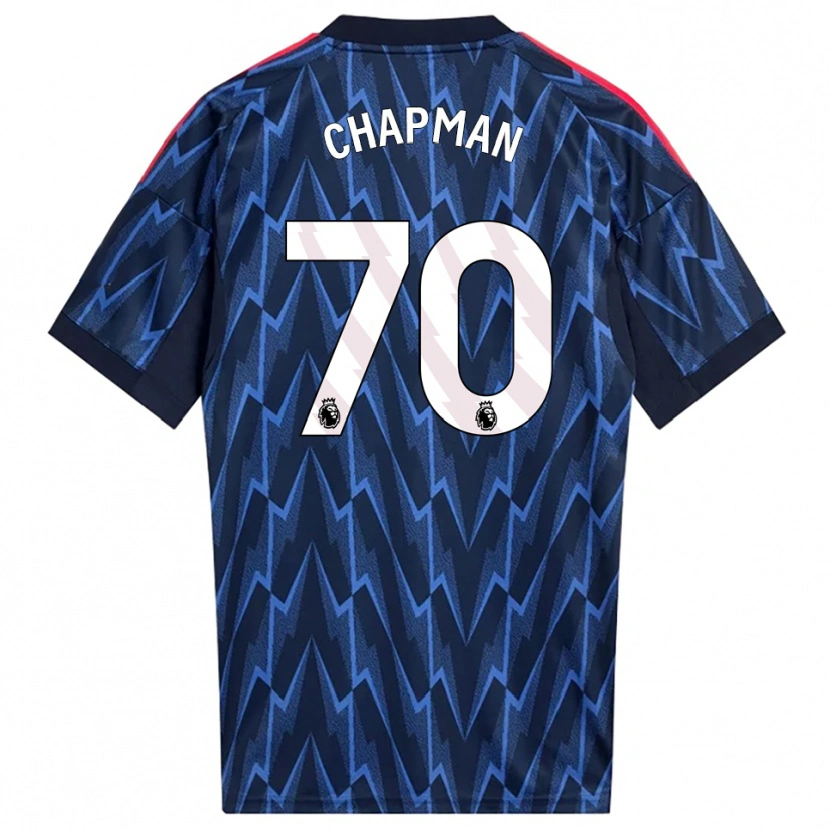 Danxen Niño Camiseta Samuel Chapman #70 Marino Rojo 2ª Equipación 2025/26 La Camisa México
