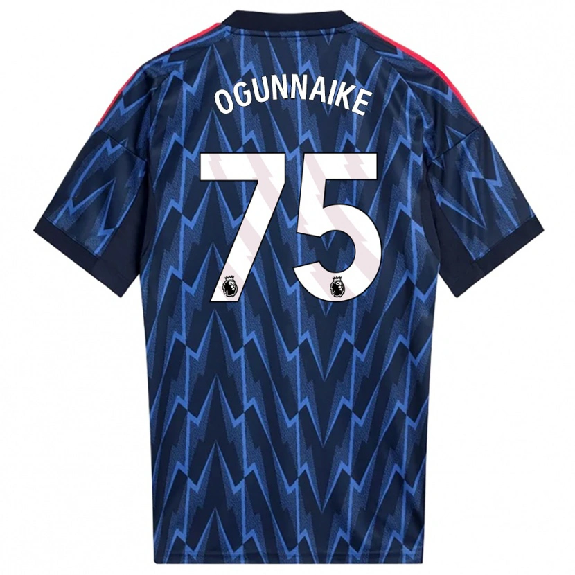 Danxen Niño Camiseta Josh Ogunnaike #75 Marino Rojo 2ª Equipación 2025/26 La Camisa México