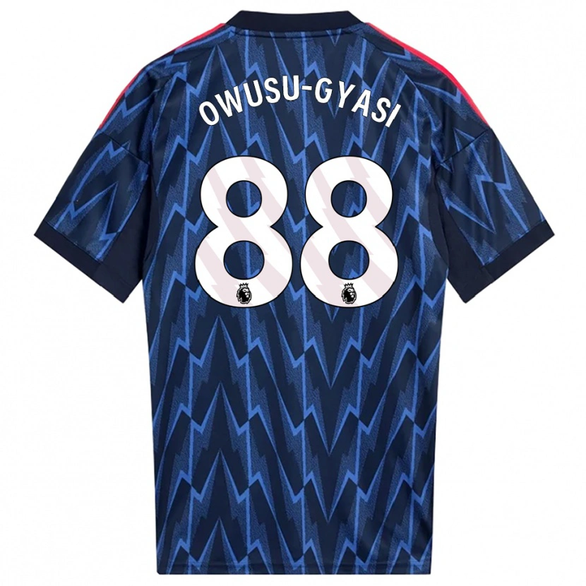 Danxen Niño Camiseta Abraham Owusu-Gyasi #88 Marino Rojo 2ª Equipación 2025/26 La Camisa México