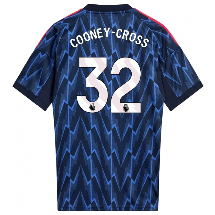 Danxen Niño Camiseta Kyra Cooney-Cross #32 Marino Rojo 2ª Equipación 2025/26 La Camisa México