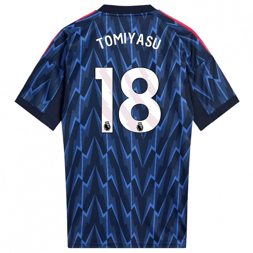 Danxen Niño Camiseta Takehiro Tomiyasu #18 Marino Rojo 2ª Equipación 2025/26 La Camisa México