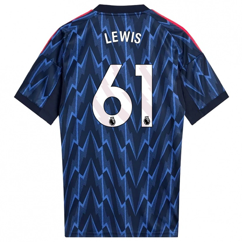 Danxen Niño Camiseta George Lewis #61 Marino Rojo 2ª Equipación 2025/26 La Camisa México