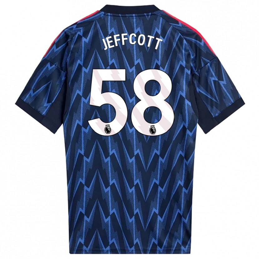 Danxen Niño Camiseta Henry Jeffcott #58 Marino Rojo 2ª Equipación 2025/26 La Camisa México
