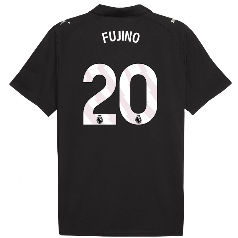 Danxen Niño Camiseta Aoba Fujino #20 Negro Blanco 2ª Equipación 2025/26 La Camisa México
