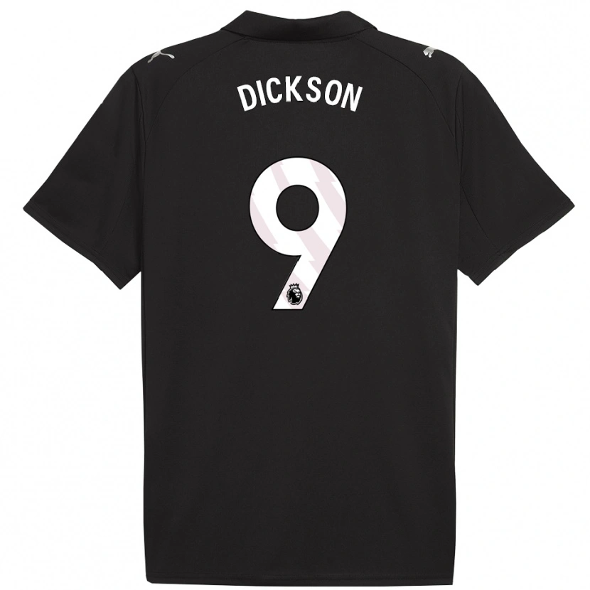 Danxen Niño Camiseta Will Dickson #9 Negro Blanco 2ª Equipación 2025/26 La Camisa México