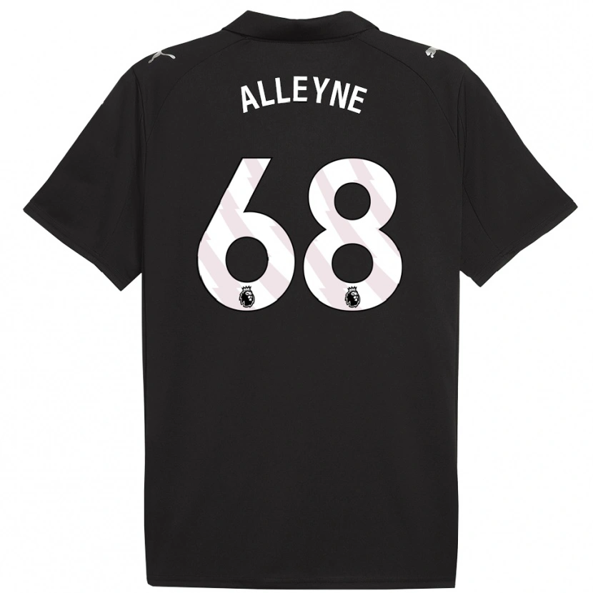 Danxen Niño Camiseta Max Alleyne #68 Negro Blanco 2ª Equipación 2025/26 La Camisa México
