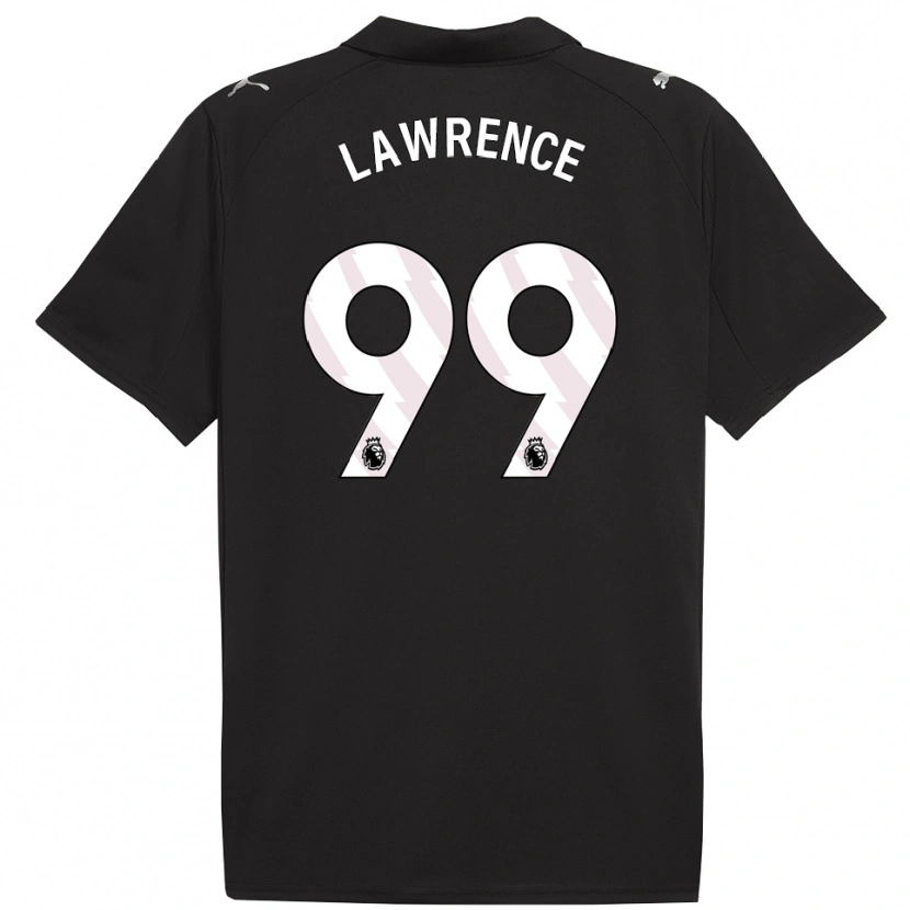 Danxen Niño Camiseta Emilio Lawrence #99 Negro Blanco 2ª Equipación 2025/26 La Camisa México