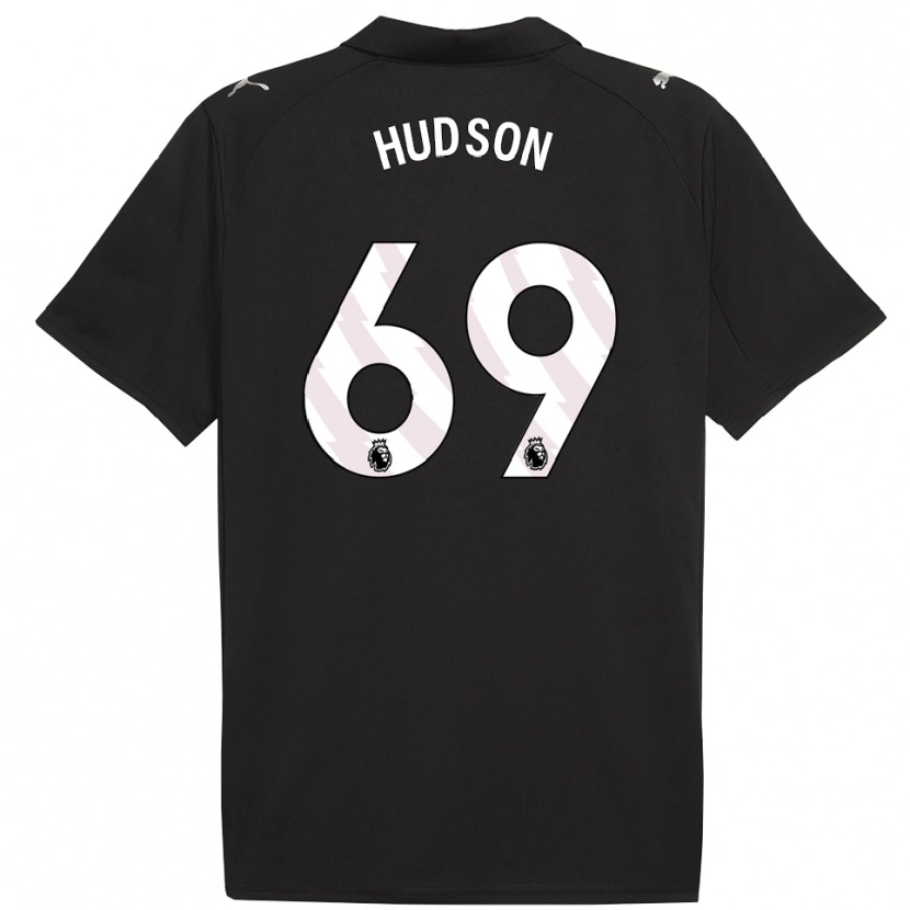 Danxen Niño Camiseta Max Hudson #69 Negro Blanco 2ª Equipación 2025/26 La Camisa México
