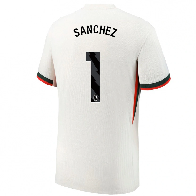 Danxen Niño Camiseta Robert Sánchez #1 Blanco Verde 2ª Equipación 2025/26 La Camisa México