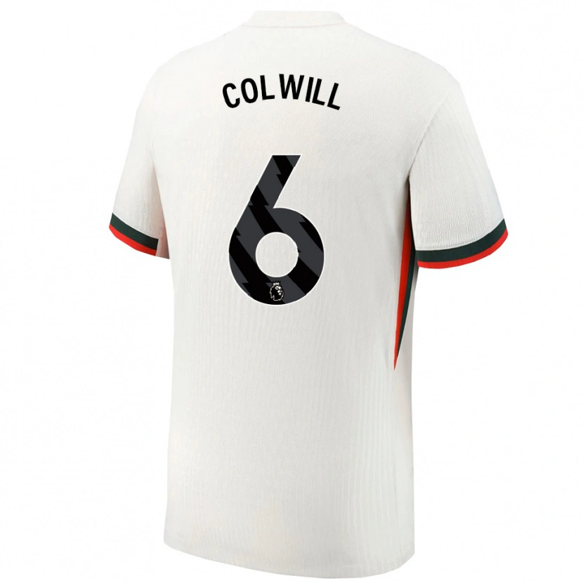 Danxen Niño Camiseta Levi Colwill #6 Blanco Verde 2ª Equipación 2025/26 La Camisa México