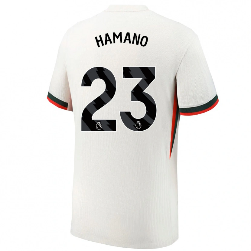 Danxen Niño Camiseta Maika Hamano #23 Blanco Verde 2ª Equipación 2025/26 La Camisa México