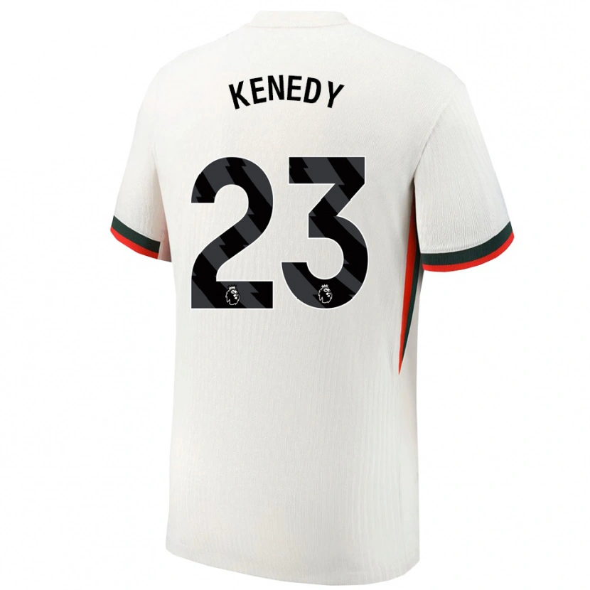 Danxen Niño Camiseta Robert Kenedy #23 Blanco Verde 2ª Equipación 2025/26 La Camisa México