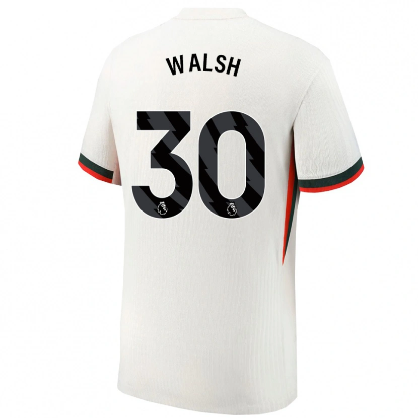 Danxen Niño Camiseta Keira Walsh #30 Blanco Verde 2ª Equipación 2025/26 La Camisa México