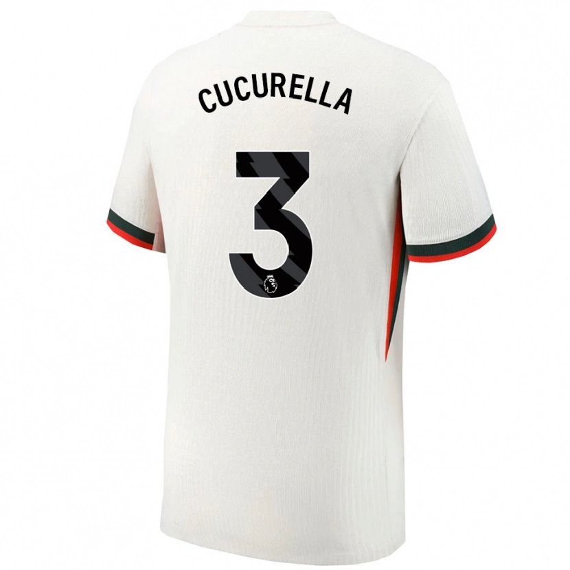 Danxen Niño Camiseta Marc Cucurella #3 Blanco Verde 2ª Equipación 2025/26 La Camisa México