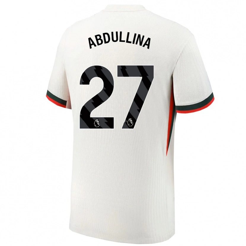 Danxen Niño Camiseta Alsu Abdullina #27 Blanco Verde 2ª Equipación 2025/26 La Camisa México