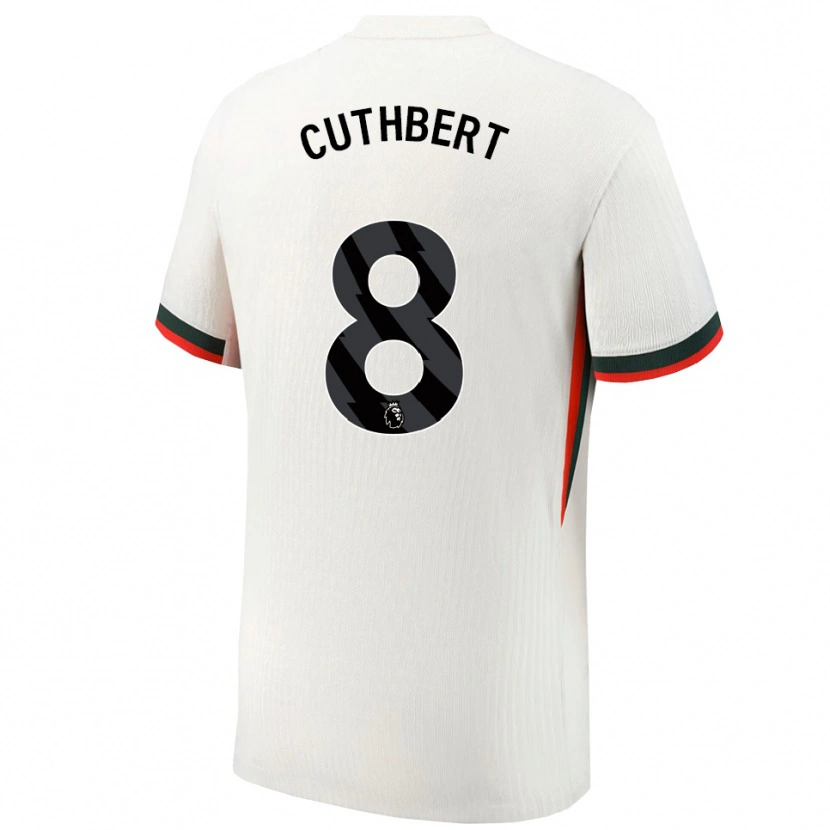 Danxen Niño Camiseta Erin Cuthbert #8 Blanco Verde 2ª Equipación 2025/26 La Camisa México