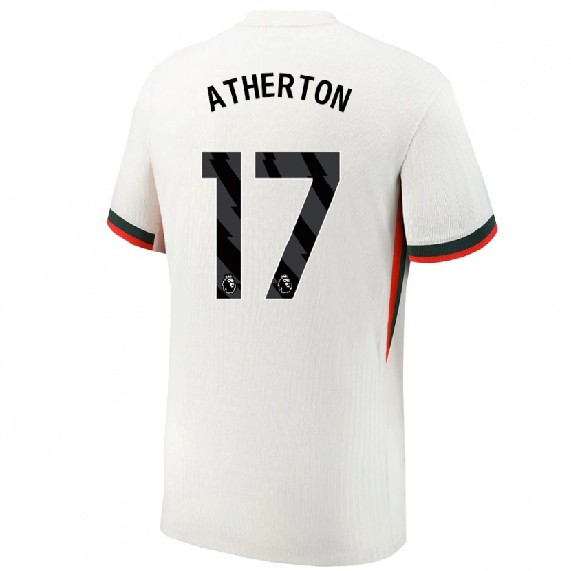 Danxen Niño Camiseta Chris Atherton #17 Blanco Verde 2ª Equipación 2025/26 La Camisa México