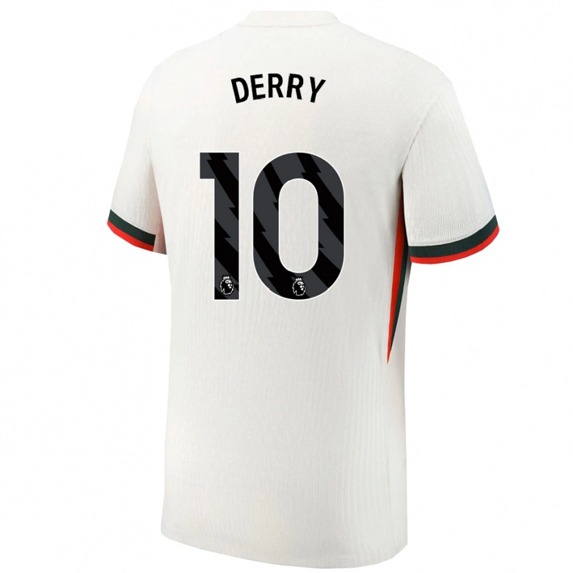 Danxen Niño Camiseta Jesse Derry #10 Blanco Verde 2ª Equipación 2025/26 La Camisa México