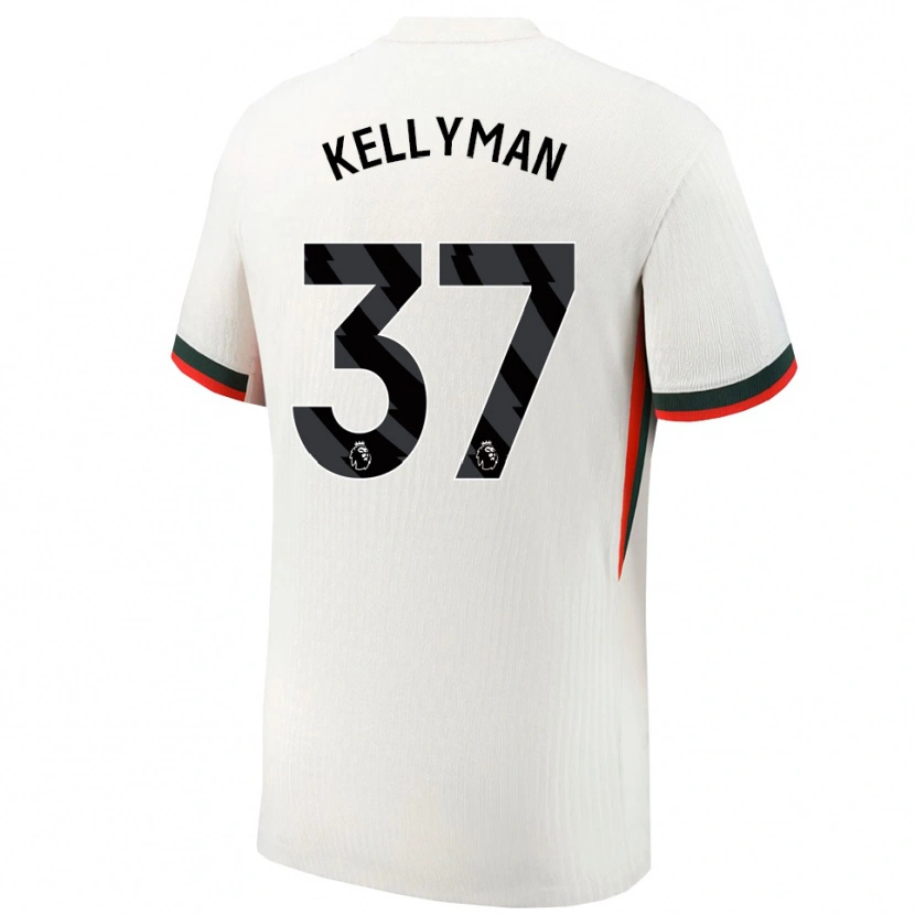 Danxen Niño Camiseta Omari Kellyman #37 Blanco Verde 2ª Equipación 2025/26 La Camisa México