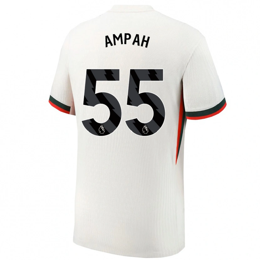 Danxen Niño Camiseta Ato Ampah #55 Blanco Verde 2ª Equipación 2025/26 La Camisa México