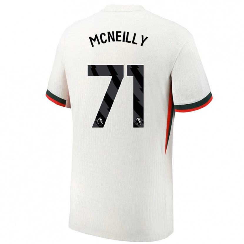 Danxen Niño Camiseta Donnell Mcneilly #71 Blanco Verde 2ª Equipación 2025/26 La Camisa México