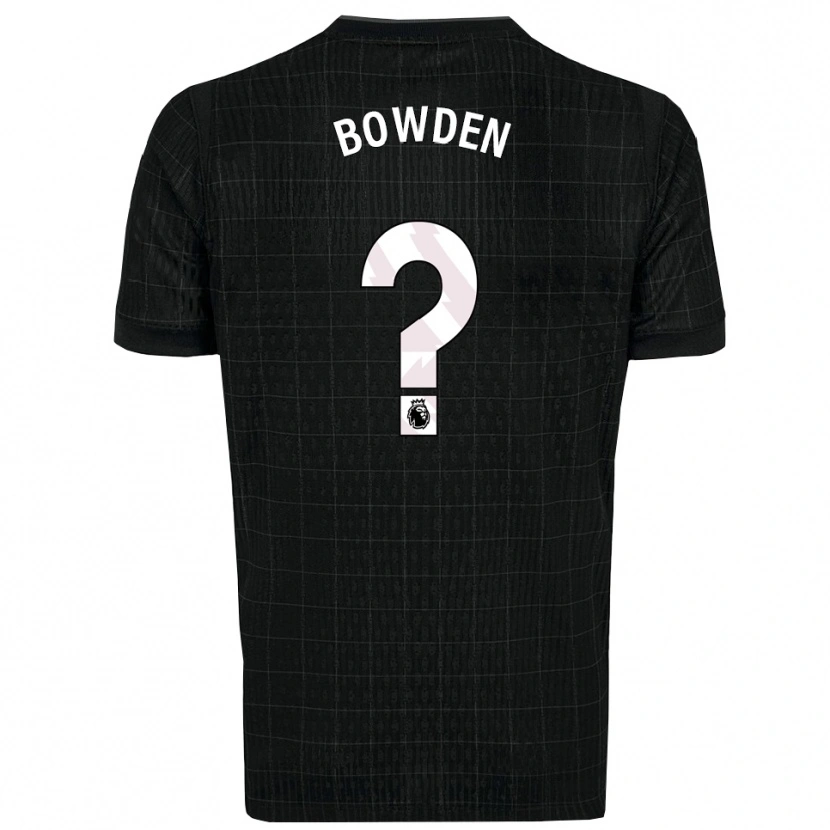 Danxen Niño Camiseta Jamie Bowden #0 Negro Gris 2ª Equipación 2025/26 La Camisa México