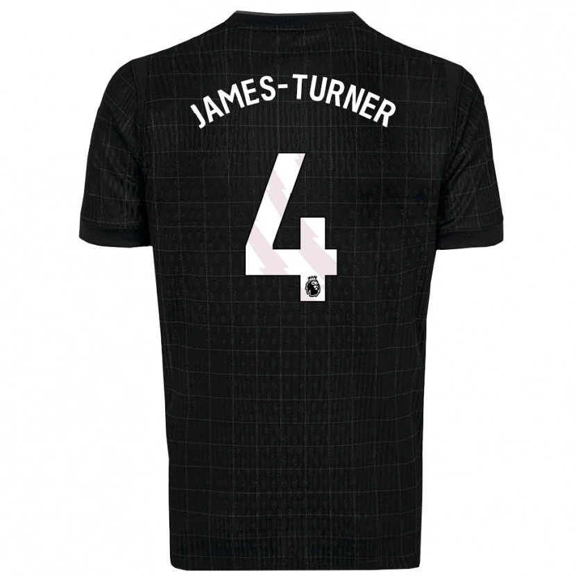 Danxen Niño Camiseta Amy James-Turner #4 Negro Gris 2ª Equipación 2025/26 La Camisa México