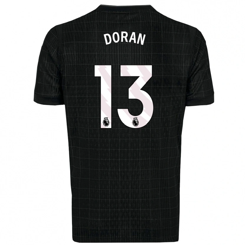 Danxen Niño Camiseta Farren Doran #13 Negro Gris 2ª Equipación 2025/26 La Camisa México