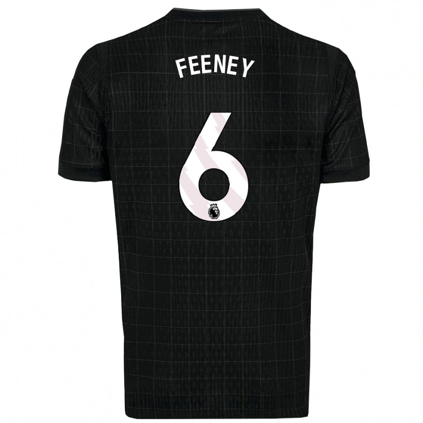 Danxen Niño Camiseta George Feeney #6 Negro Gris 2ª Equipación 2025/26 La Camisa México