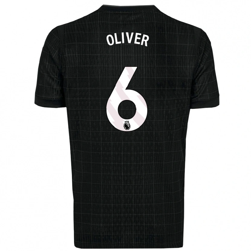 Danxen Niño Camiseta Dexter Oliver #6 Negro Gris 2ª Equipación 2025/26 La Camisa México
