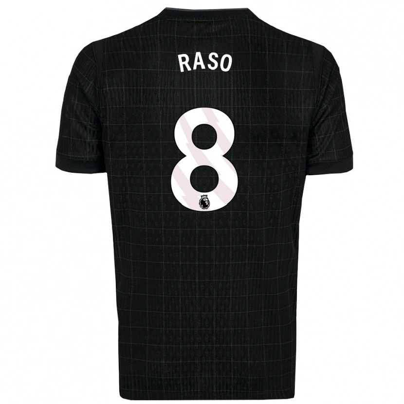 Danxen Niño Camiseta Hayley Raso #8 Negro Gris 2ª Equipación 2025/26 La Camisa México