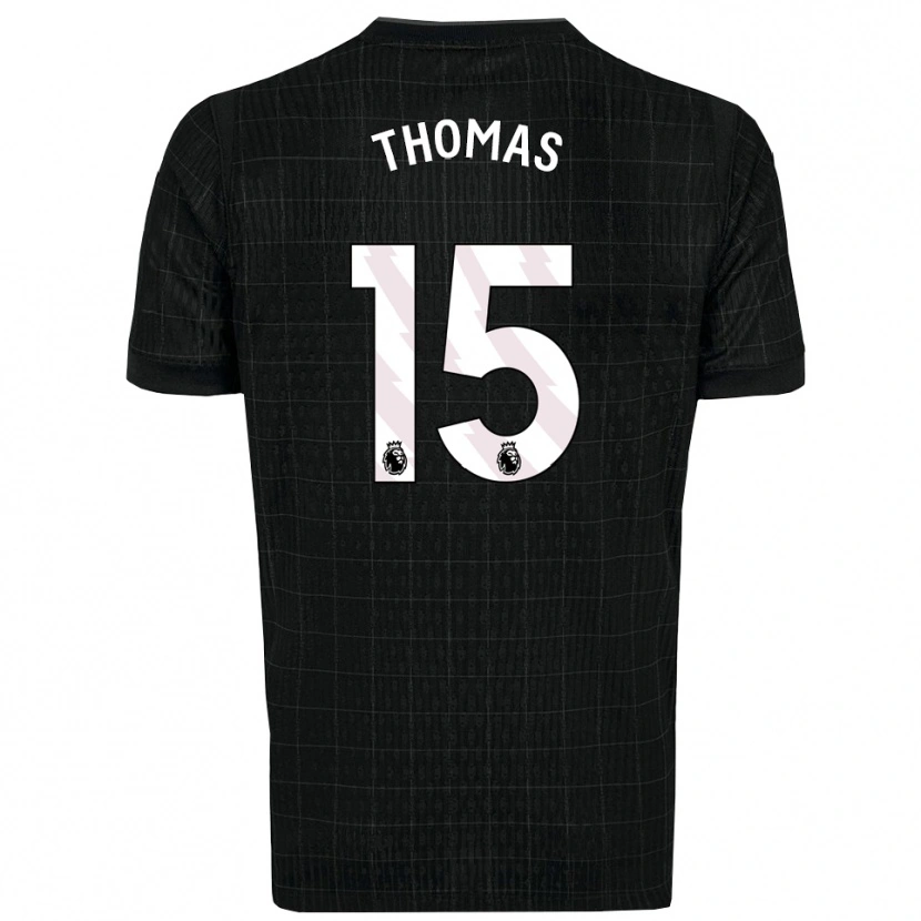 Danxen Niño Camiseta Cameron Thomas #15 Negro Gris 2ª Equipación 2025/26 La Camisa México