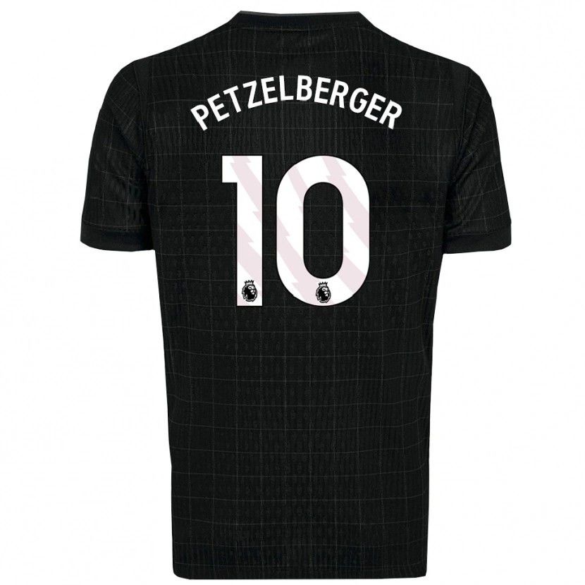 Danxen Niño Camiseta Ramona Petzelberger #10 Negro Gris 2ª Equipación 2025/26 La Camisa México
