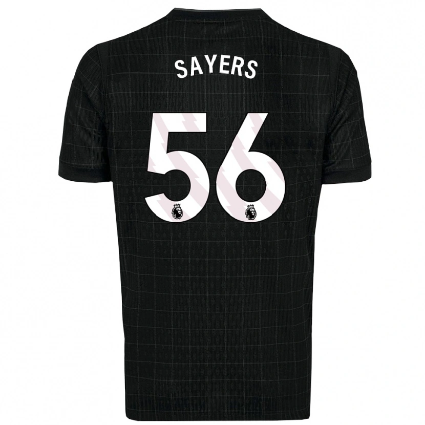 Danxen Niño Camiseta Charlie Sayers #56 Negro Gris 2ª Equipación 2025/26 La Camisa México