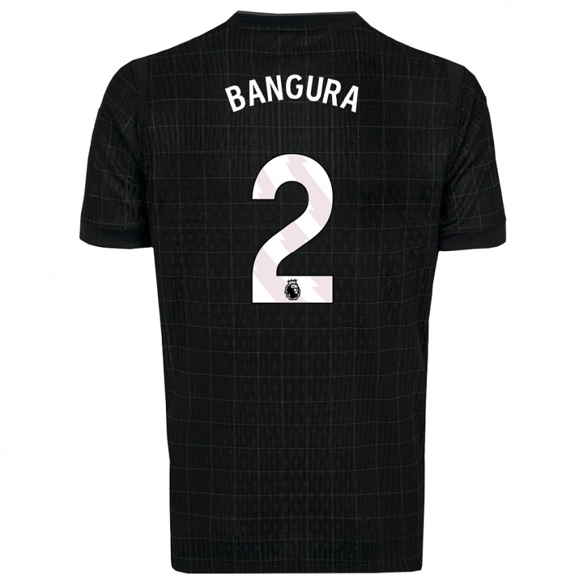 Danxen Niño Camiseta Samal Bangura #2 Negro Gris 2ª Equipación 2025/26 La Camisa México