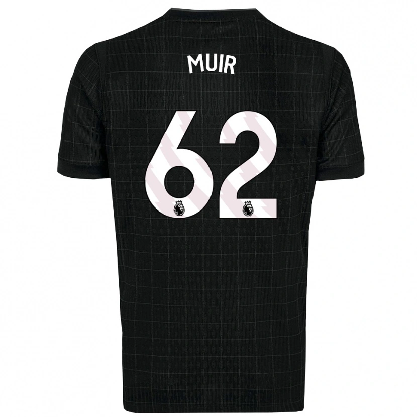 Danxen Niño Camiseta Marqes Muir #62 Negro Gris 2ª Equipación 2025/26 La Camisa México