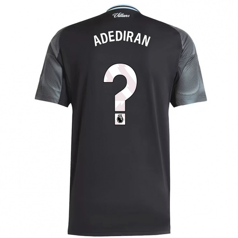 Danxen Niño Camiseta Daniel Adediran #0 Negro Celeste 2ª Equipación 2025/26 La Camisa México