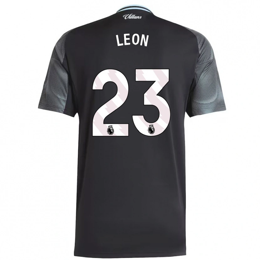 Danxen Niño Camiseta Adriana Leon #23 Negro Celeste 2ª Equipación 2025/26 La Camisa México